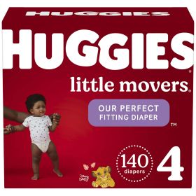 Huggies Little Movers Baby Diapers Size 4;  140 Count