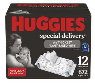 Huggies Special Delivery Hypoallergenic Baby Wipes;  Unscented. 672 Count